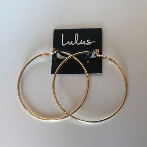 Lulus Gold Hoops